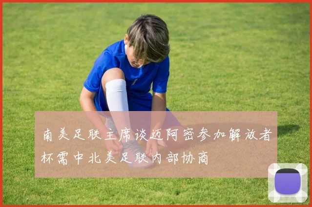 南美足联主席谈迈阿密参加解放者杯需中北美足联内部协商