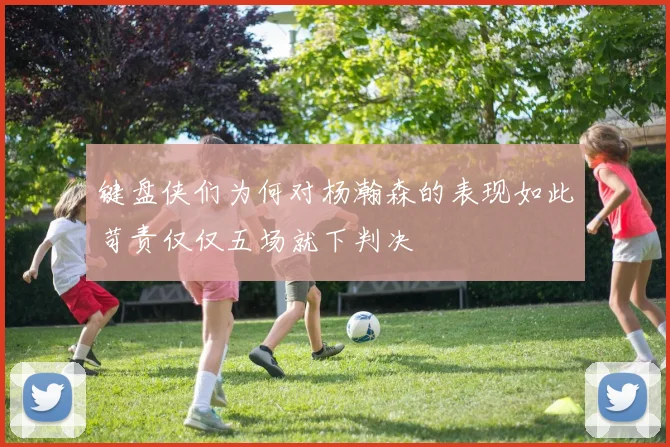 键盘侠们为何对杨瀚森的表现如此苛责仅仅五场就下判决